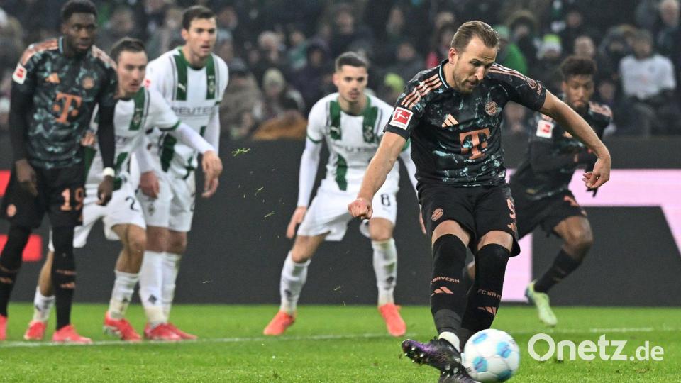 Harry Kane trifft vom Punkt. Bild: Federico Gambarini/dpa