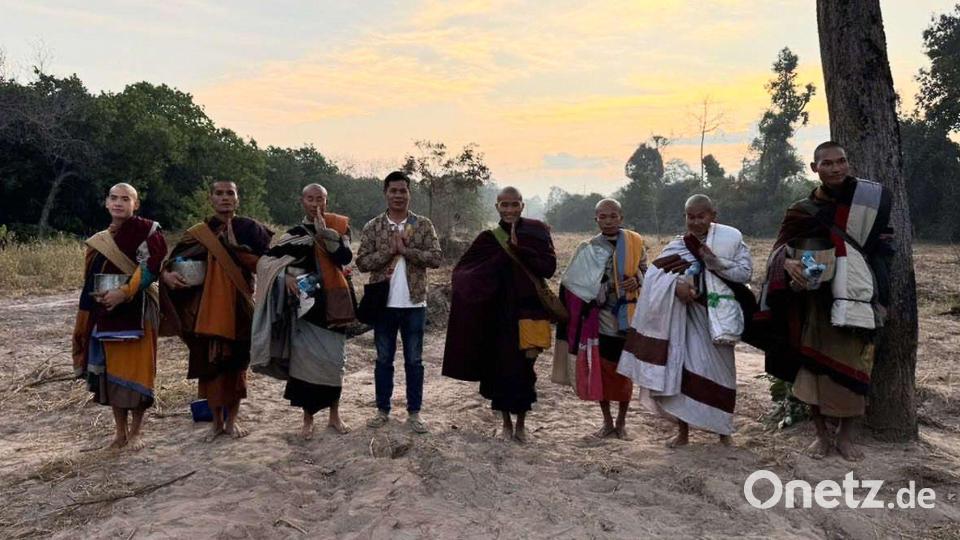 Mehrere der Begleiter von Mönch Thich Minh Tue posten regelmäßig Videoclips von der Reise, die millionenfach geklickt werden. Bild: Nguyen Thai Tam/privat/dpa