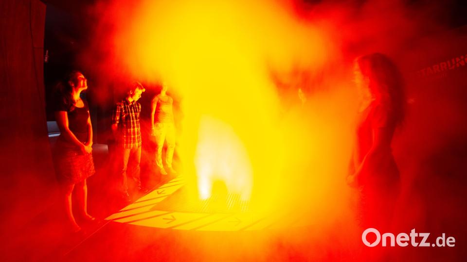Im Vulkanmuseum kann man einen Vulkanausbruch live miterleben. Bild: Vulkanerlebnis Parkstein - Matthias Hecht