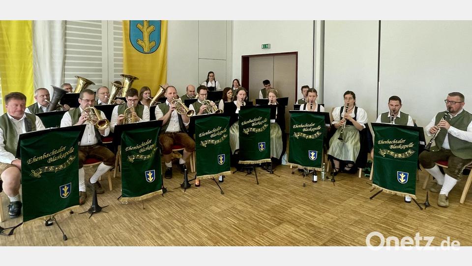 Die Ehenbachtaler Blaskapelle sorgt für die musikalische Gestaltung des Schnaittenbacher Neujahrsempfangs. Bild: Gerhard Krones