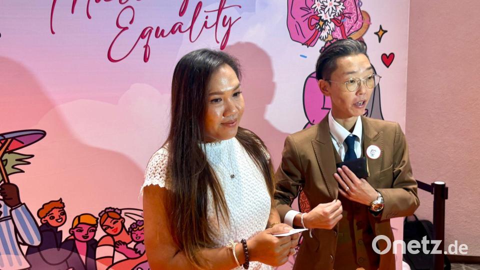 Öffentliche Liebesbekundungen wie Küsse gab es kaum - das ist in Thailand verpönt. Bild: Carola Frentzen/dpa