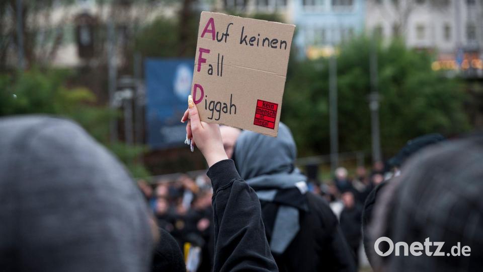 Protest gegen die AfD Bild: Daniel Vogl/dpa