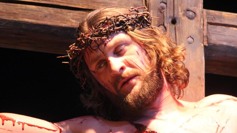 Kreuzigungsszene der Kemnather Passion aus dem Jahr 2018. Archivbild: stg