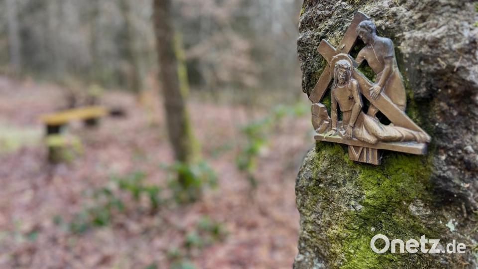 Die achte Station des Kreuzwegs zur Heiligen Staude fiel den Dieben nicht in die Hand. Bild: Gabi Schönberger