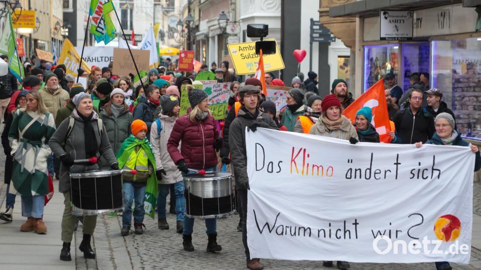 Der Klimastreik von Fridays for Future in Amberg verwandelte die Altstadt in ein Meer aus Schildern und Bannern. Bild: Wolfgang Steinbacher