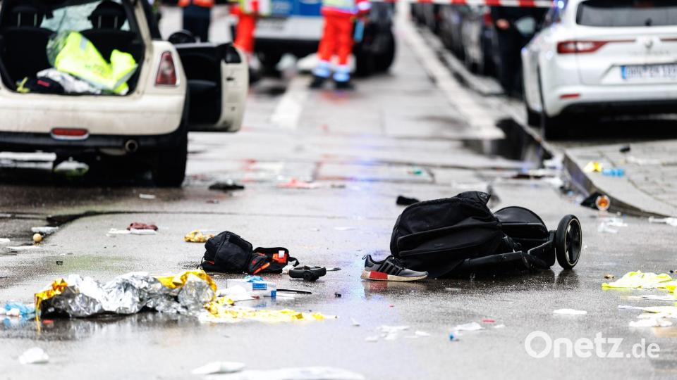 In München ist ein Auto in eine Menschengruppe gefahren. Bild: Matthias Balk/dpa