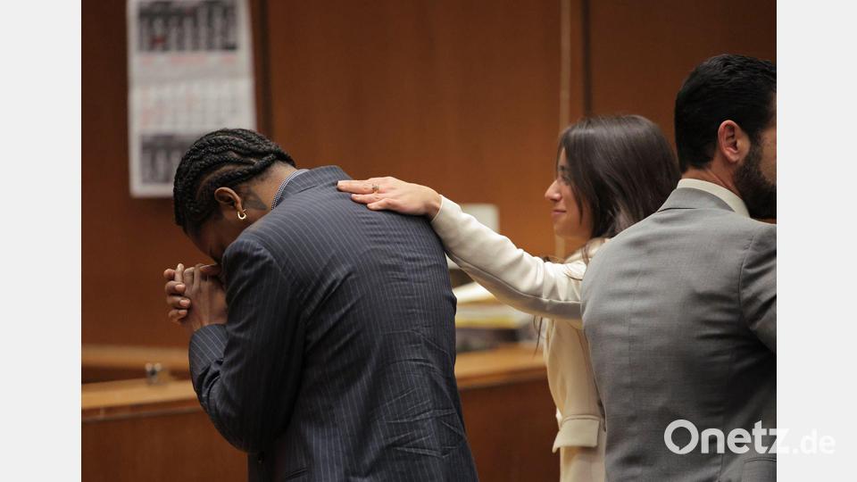 Der Prozess gegen den Rapper endet mit Freispruch. Bild: Daniel Cole/Pool Reuters/AP/dpa