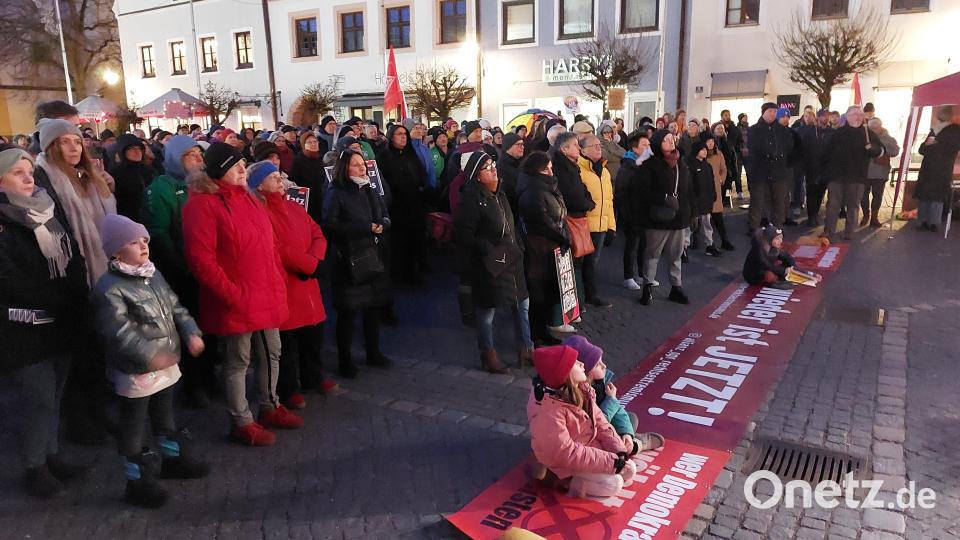 Kundgebung gegen Rechtsextremismus. Bild: Kunz