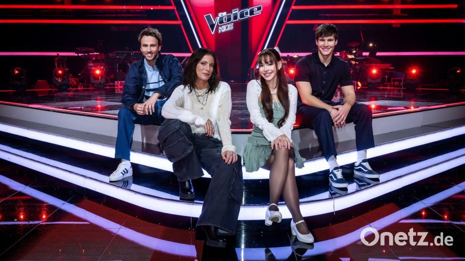 Die prominenten Coaches bei &quot;The Voice Kids&quot;. Bild: Claudius Pflug/Joyn/dpa