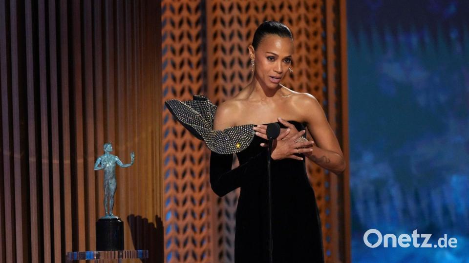 Zoe Saldana wurde bei den SAG-Awards zur besten Nebendarstellerin erklärt. Bild: Chris Pizzello/Invision via AP/dpa