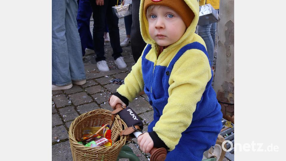 Profis bunkern ihre Süßigkeiten in einem Körbchen am Laufrad. Bild: mfh