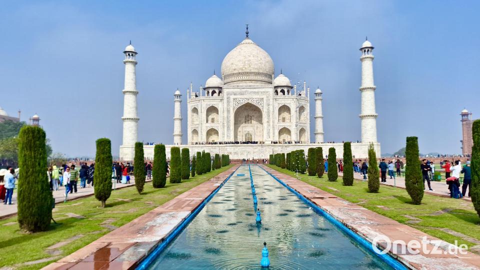 Das Mausoleum Taj Mahal hinterließ bei der Reisegruppe einen bleibenden Eindruck Bild: Christiane Regn