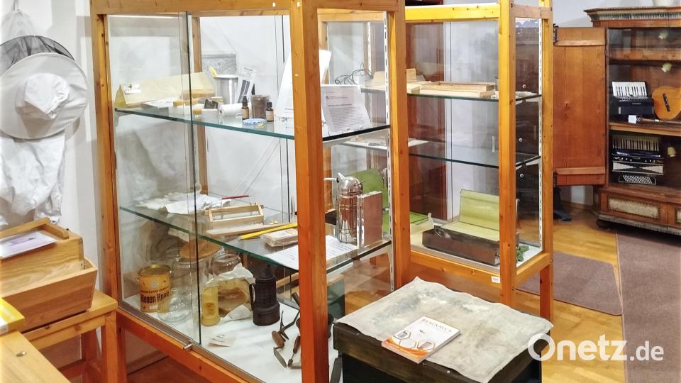 Derzeit ist eine Sonderausstellung über Imker und Bienen im Heimat- und Bergbaumuseum zu sehen. Bild: njn
