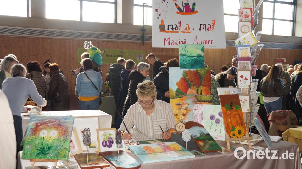 Blumen gibt es auch gemalt Bild: wel