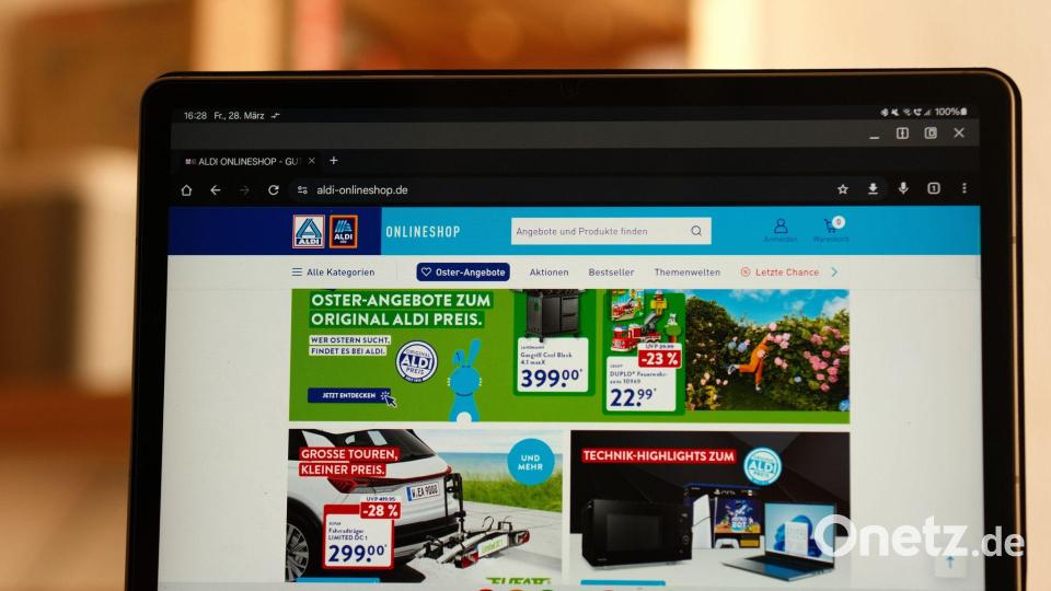 Der Aldi-Onlineshop wurde 2021 gegründet. Bild: Georg Hilgemann/dpa