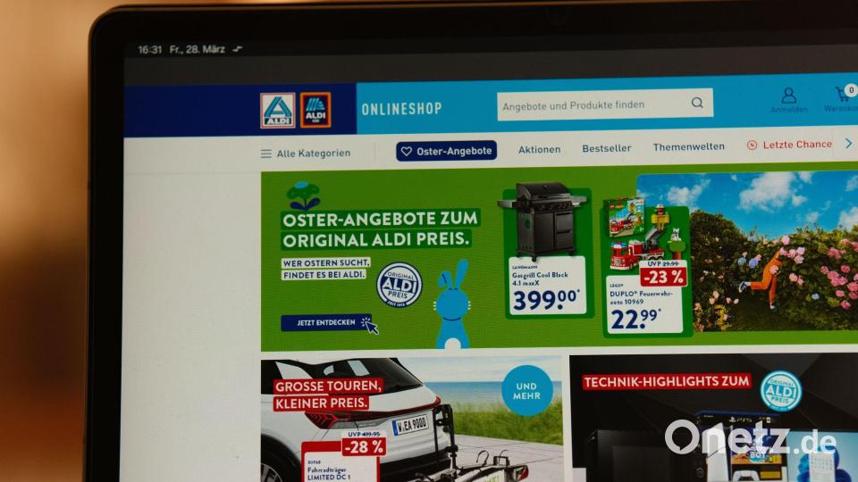 Der Aldi-Onlineshop wurde 2021 gegründet. Bild: Georg Hilgemann/dpa