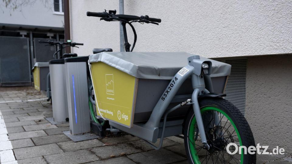 Ein Lastenrad-Sharing-System wird es in Amberg nicht geben. Zumindest nicht unter Beteiligung der Stadt. Das hat der Hauptausschuss mit einer knappen Mehrheit beschlossen. Bild: Sven Hoppe/dpa/Symbolbild