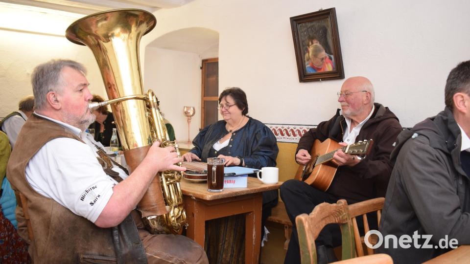 Die &quot;Blechern Saiten&quot; begeistern im Dorfwirtshaus. Bild: bnr
