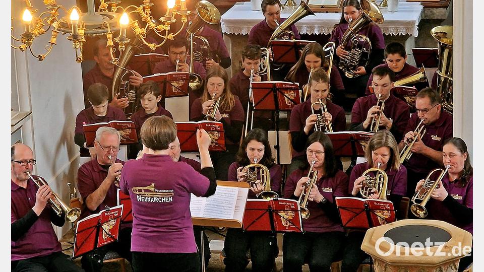 Der Posaunenchor Neunkirchen beim Jubiläumskonzert. Bild: R. Kreuzer