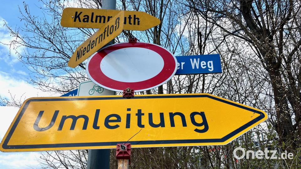 Ein Teil der Püchersreuther Straße in Floß wird ab Montag, 7. April, voll gesperrt. Bild: Gabi Schönberger