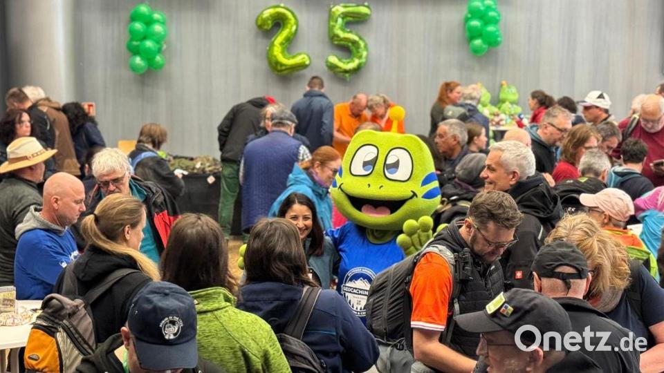 &quot;25 Jahre Geocaching&quot; feierten Fans dieses Freizeitvergnügens bei einer &quot;Blockparty&quot; im Musikomm in Amberg. Bild: Patrick Pomsel
