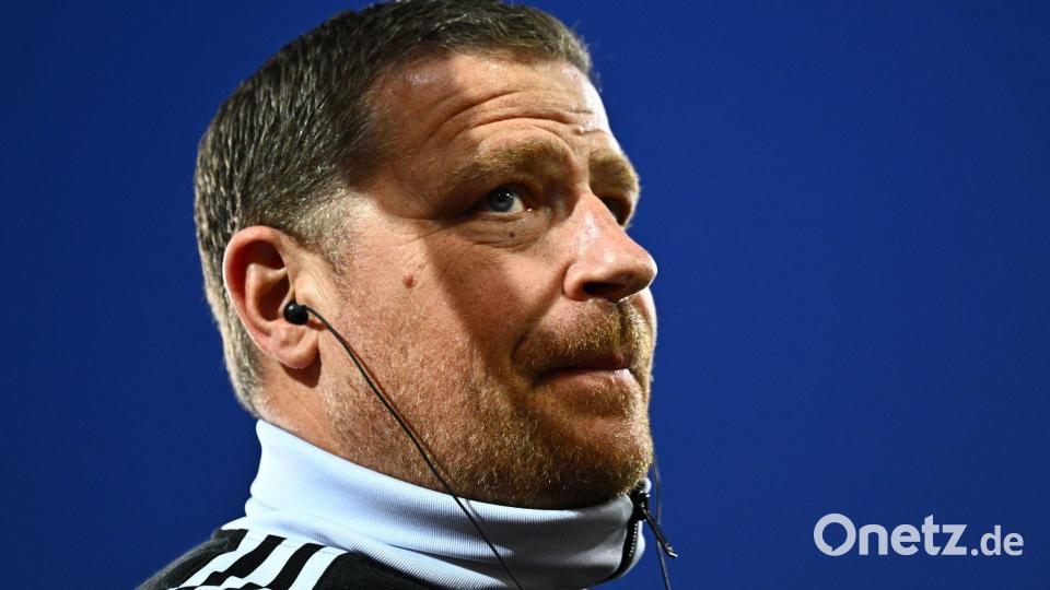 Max Eberl begründet die Trennung von Thomas Müller mit der Kaderplanung. Bild: Tom Weller/dpa