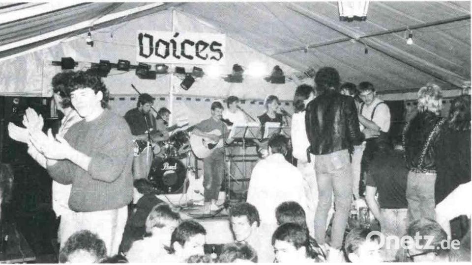 Aus der Rockband „Voices“ entstanden später die Troglauer. Bild: Gemeindearchiv Kastl/exb