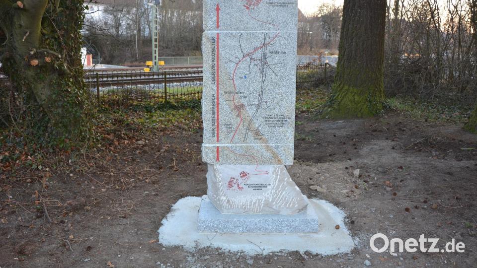In Kürze soll der Gedenkstein für die Opfer des Todesmarsches seiner Bestimmung übergeben werden. Bild: jr