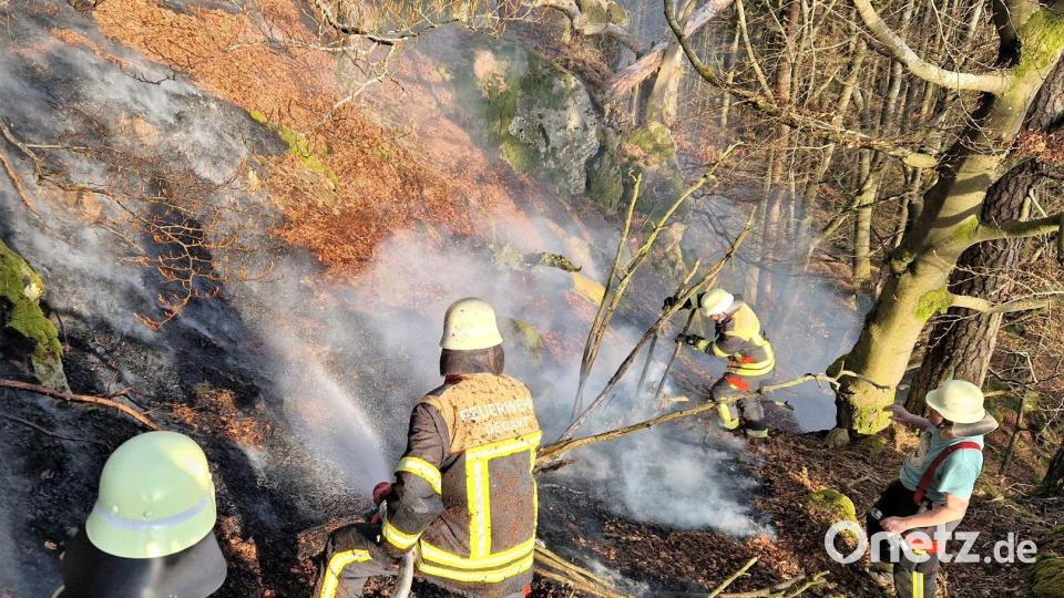 Waldbrand unterhalb des Gipfels des „Zwirenzl“ bei Waldmünchen Bild: Kreisbrandinspektion Cham