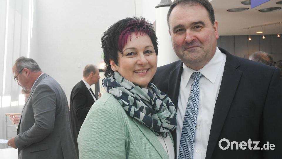 Joachim Gesierichs Frau Marion war begleitet ihn bei seiner offiziellen Einführung in das Amt. Bild: Gabi Schönberger