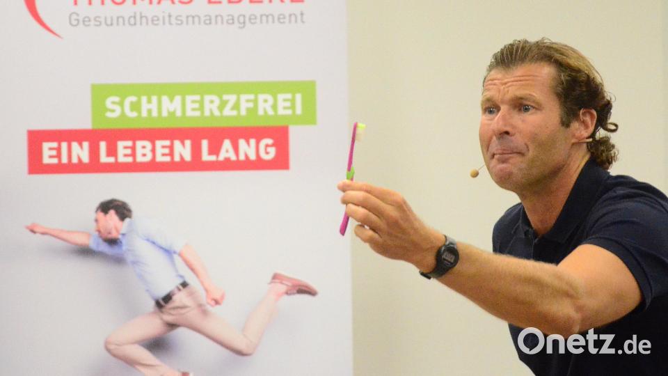 Sein von ihm entwickeltes tägliches Trainingsprogramm müsse in Fleisch und Blut übergehen wie das Zähneputzen, fordert Thomas Eberl. Bild: Kunz