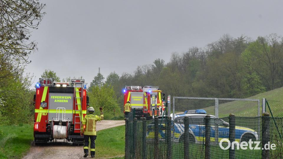 Feuerwehr. Brand am Erzberg in Amberg Bild: Petra Hartl