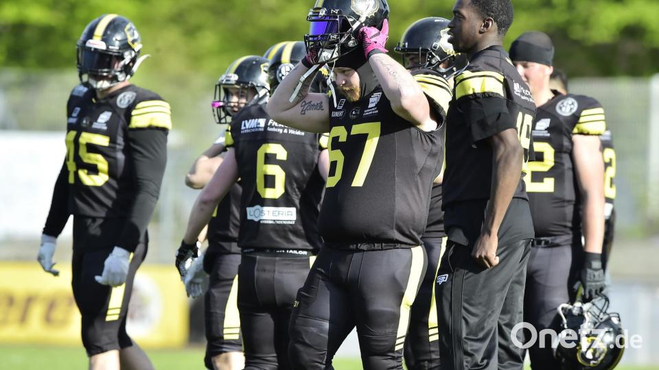 Bilder vom Spiel der Amberg Mad Bulldogs gegen die Augsburg Centurions. Bild: Hubert Ziegler
