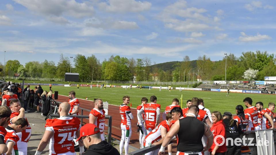 Bilder vom Spiel der Amberg Mad Bulldogs gegen die Augsburg Centurions. Bild: Hubert Ziegler