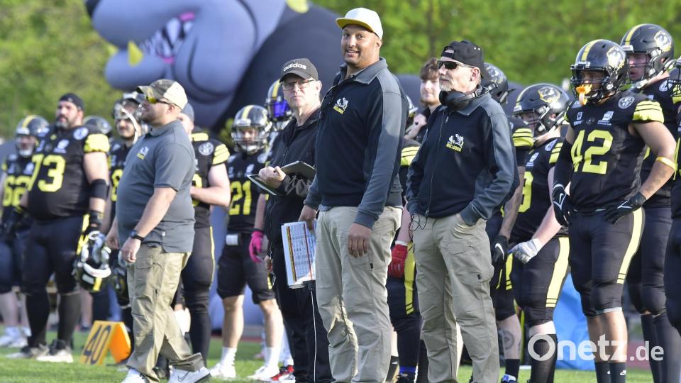 Bilder vom Spiel der Amberg Mad Bulldogs gegen die Augsburg Centurions. Bild: Hubert Ziegler