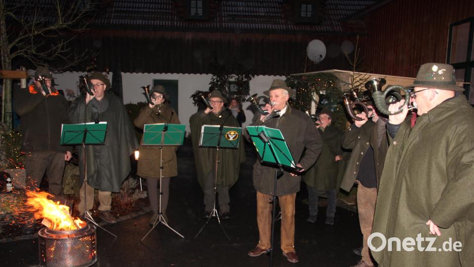 Die Jagdhornbläser der Kreisgruppe Tirschenreuth. Bild: kro