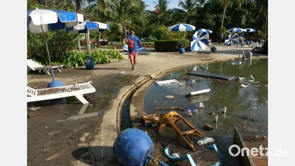 So sah das Urlaubsparadies für Familie Weber nach dem Tsunami aus. Bild: Klaus Weber/exb