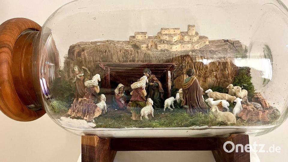 Das Einmachglas der Mutter von Josef Kohl wurde zur Herberge Jesu. Bild: Gabi Schönberger