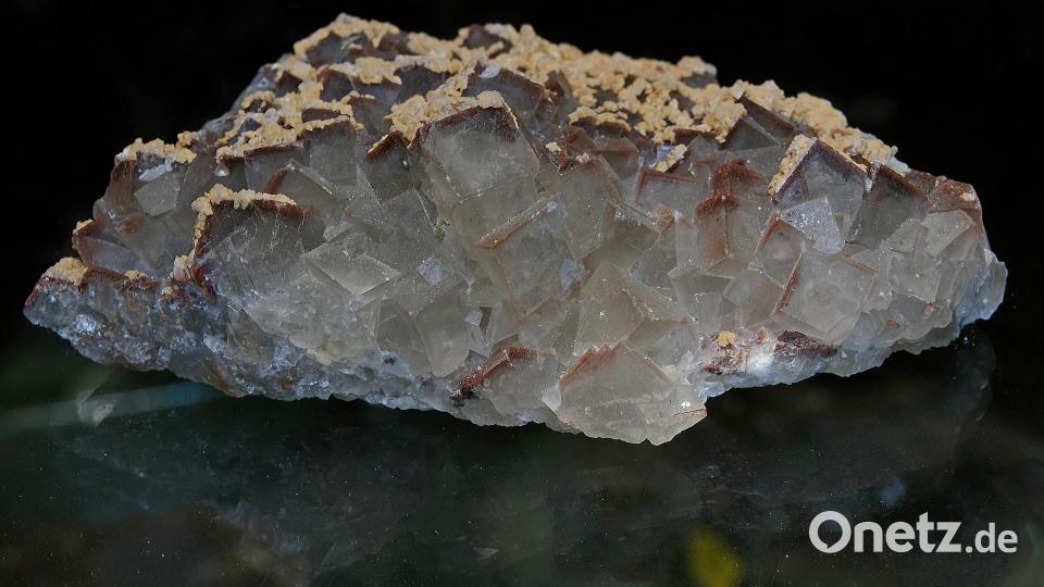 Fluorit und Dolomit aus Wölsendorf aus der Grube Cäcilia. Bild: tr