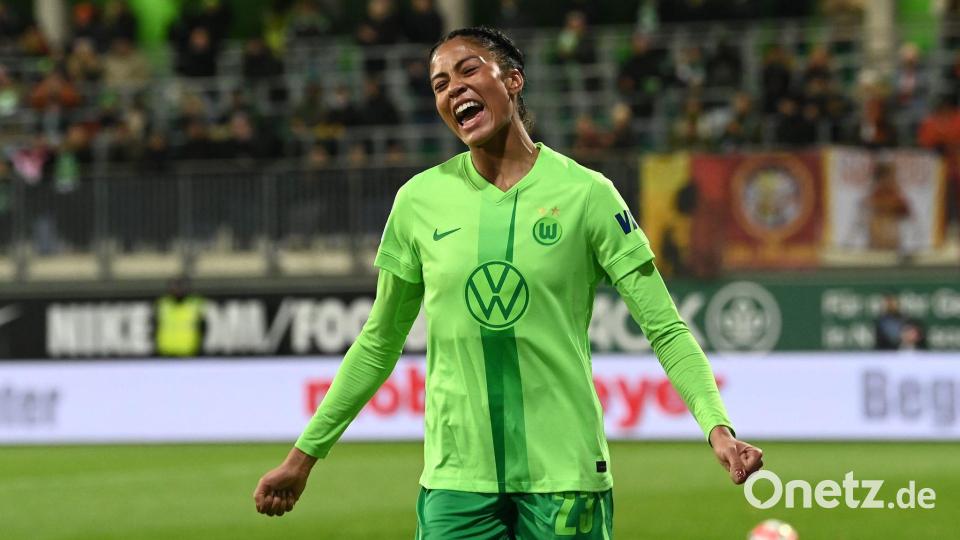 Sveindis Jonsdottir vom VfL Wolfsburg landet auf Platz zwei. Bild: Swen Pförtner/dpa