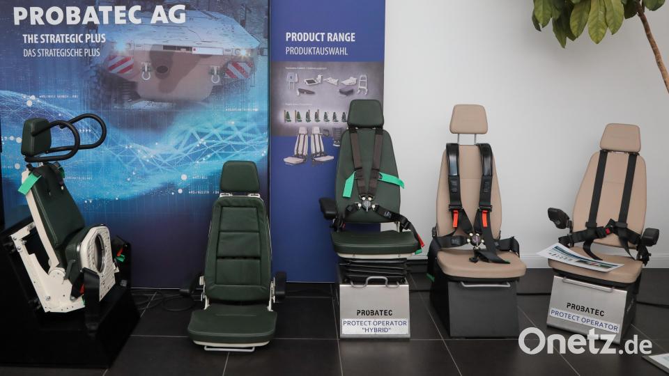Solche Sitze für Militärfahrzeuge sind ein Spezialgebiet von Probatec. Bild: Wolfgang Steinbacher