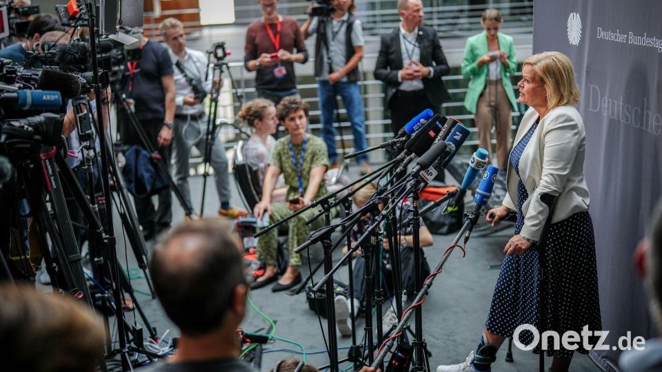 Nancy Faeser will sich den Fragen zu Magdeburg und den Folgen stellen (Foto:Archiv). Bild: Kay Nietfeld/dpa
