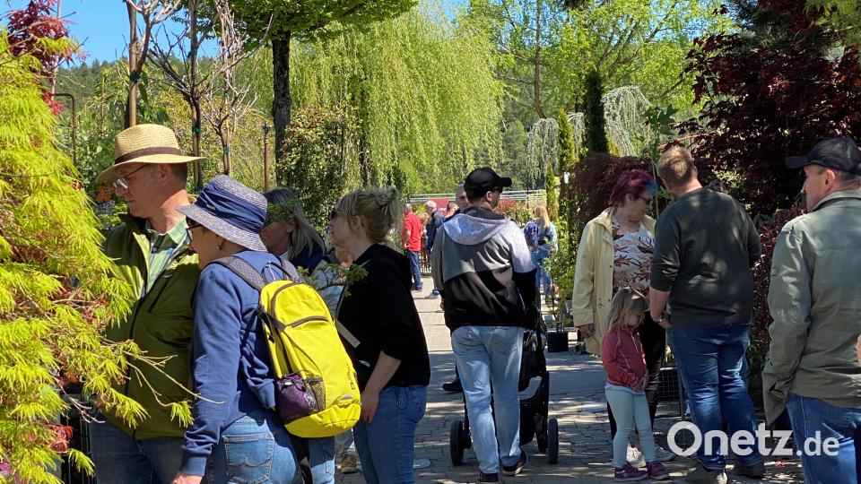 Die vielen Besucher nutzen die Gelegenheit, sich über Gartentrends zu informieren. Bild: Völkl