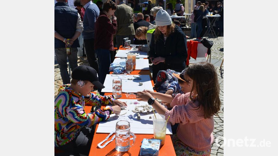 Beim Familienfest zum Tag der Städtebauförderung durften sich die Kinder kreativ austoben. Bild: ak