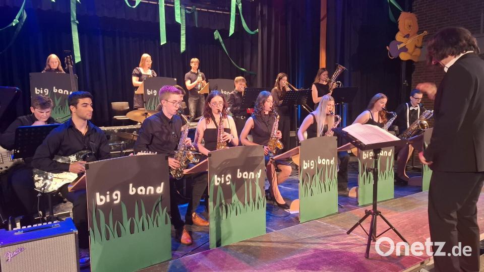 Die Bigband der Schule steht im Mittelpunkt der &quot;Jazz-Safari&quot;. Bild: jua