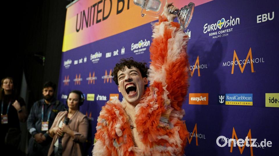 Basel ist Gastgeber, weil Nemo den ESC 2024 für die Schweiz gewonnen hat (Archivbild). Bild: Antti Aimo-Koivisto/STT-Lehtikuva/dpa