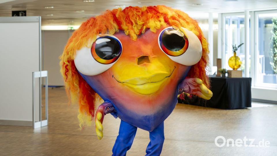 Maskottchen Lumo soll „die unaufhaltsame Kraft der Musik verkörpern“. (Archivbild) Bild: Georgios Kefalas/KEYSTONE/dpa