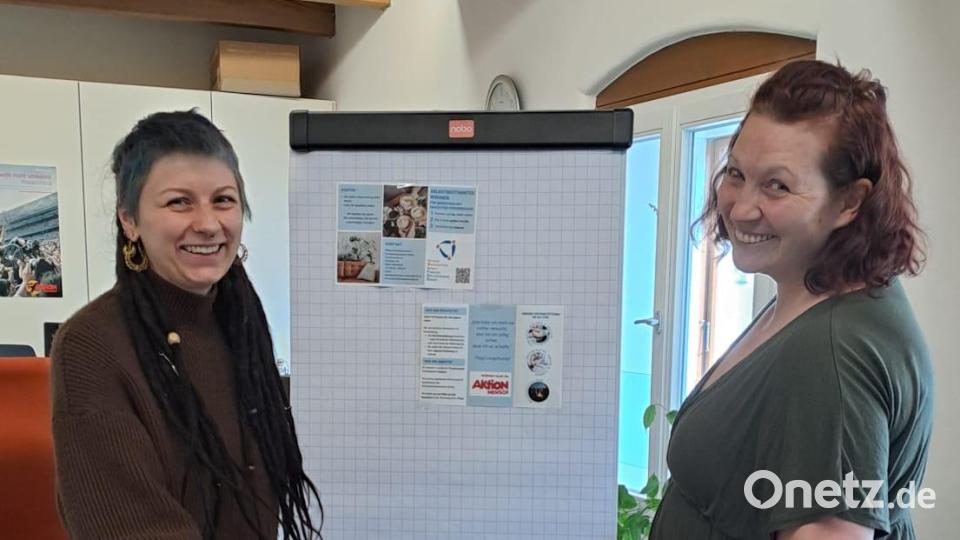 Projektleiterin Jessica Weck (links) und Projektmitarbeiterin Sandra Tischlinger (rechts). Bild: Sabine Scheidler