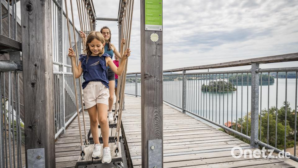 Auf dem Weg nach oben kommst du an über 30 spannenden Erlebnisstationen vorbei Bild: Thomas Kujat, Zweckverband Oberpfälzer Seenland