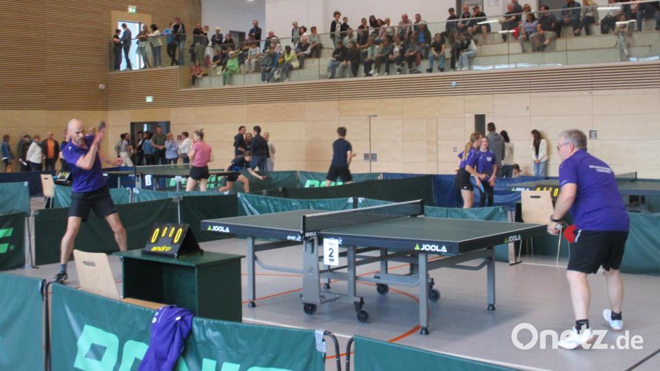 Die Tischtennisabteilung des TSV Detag Wernberg lud die Gäste aus der tschechischen Partnerstadt Bor zu einem Freundschaftsspiel ein. Bild: bnr